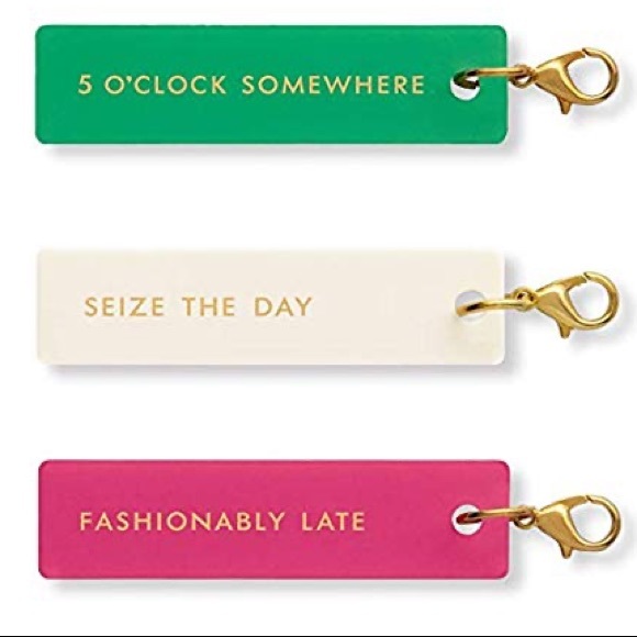 kate spade Other - NIB Kate Spade Fashionably Late Charm Set